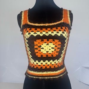 Retro Vintage Crochet Women’s Tank Top